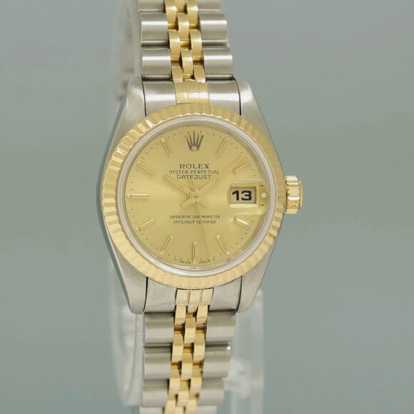 MINT PAPERS Ladies Rolex DateJust 26mm Two Tone Champagne Gold Jubilee main image 5